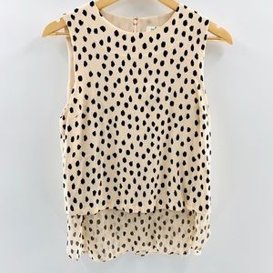 Kate Spade Polka Dot Layered Sleeveless Top | M